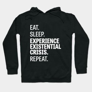 Eat. Sleep. Experience Existential Crisis. Repeat. Hoodie